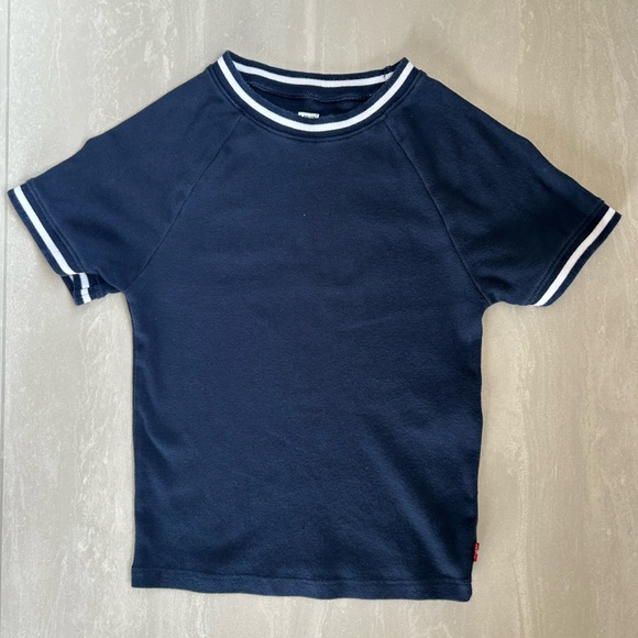 Levi's Tops - Levi's Dark Blue Sweater with White Accents 100%Cotton